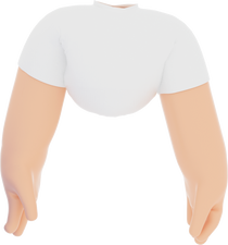 3D Simple Body Hand Gesture Shirt