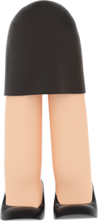 3D People Body Skirt Attire